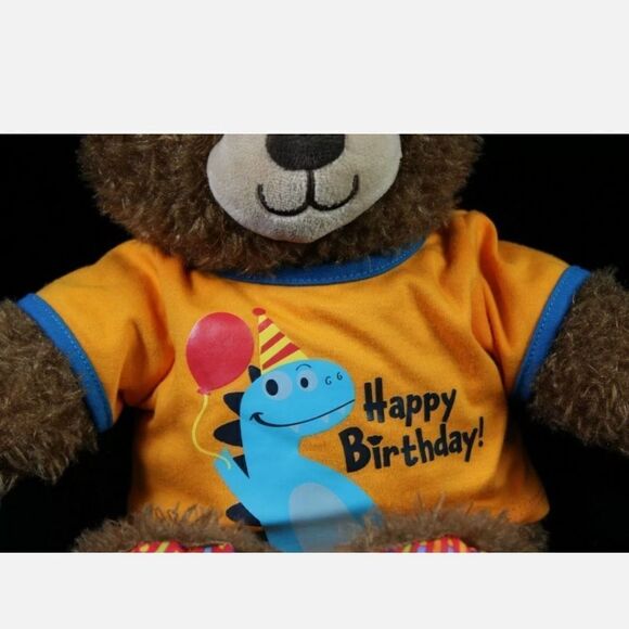 Build-A-Bear Workshop HAPPY BIRTHDAY Teddy 15" BABW Plush Stuffed Lot of 2. - Picture 11 of 11